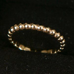 Mejuri Metallic Sphere Ring, gold vermeil, size 10